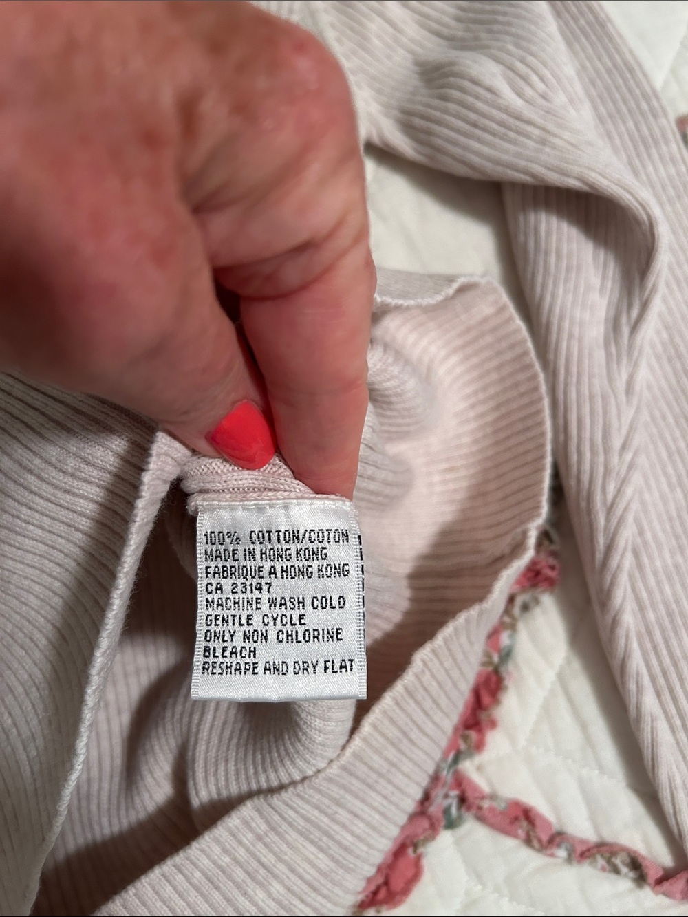 Talbots Cream Ribbed Turtleneck Sweater - Picture 3 of 4